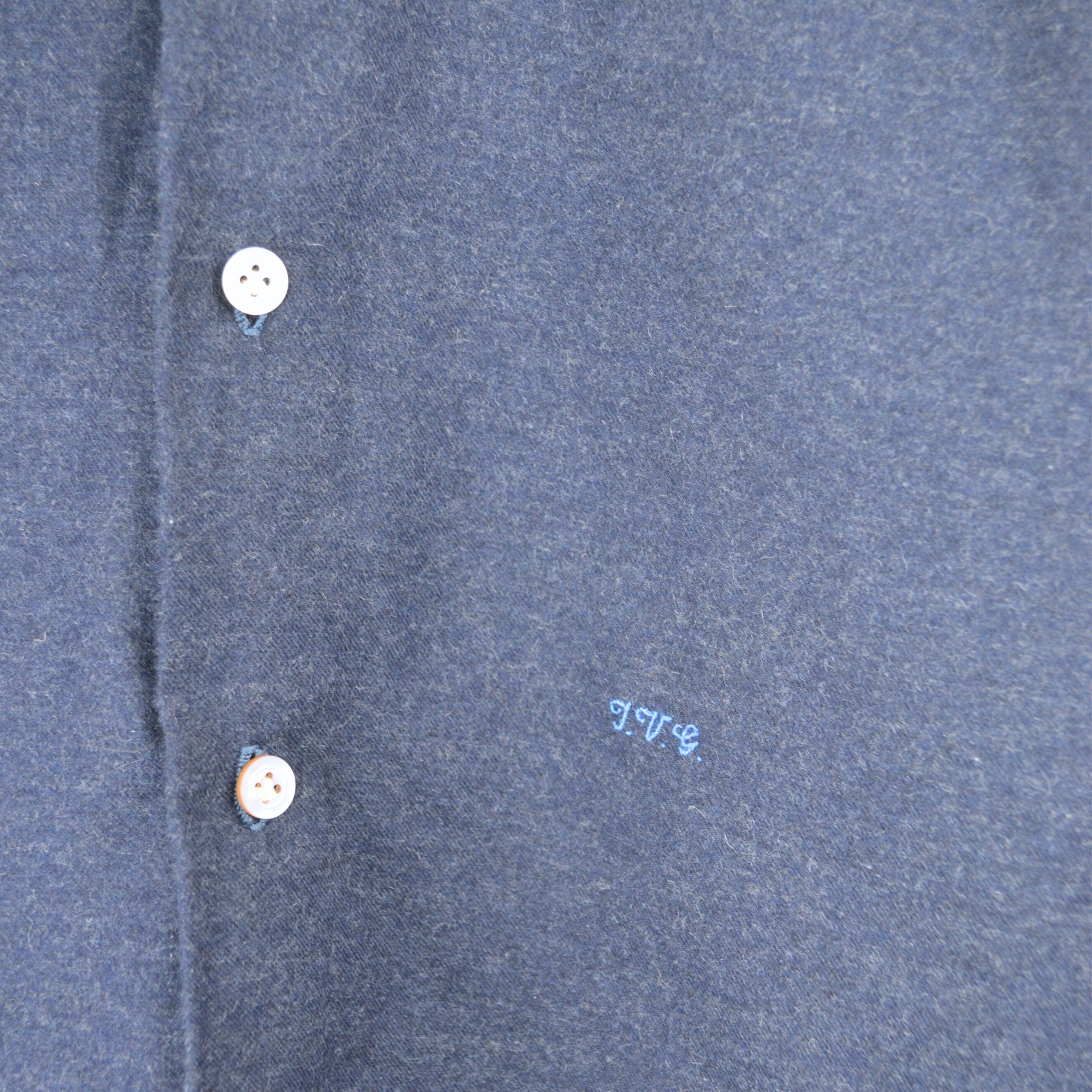 Navy Blue Shirt made of Cotton/Cashmere (EU 48)