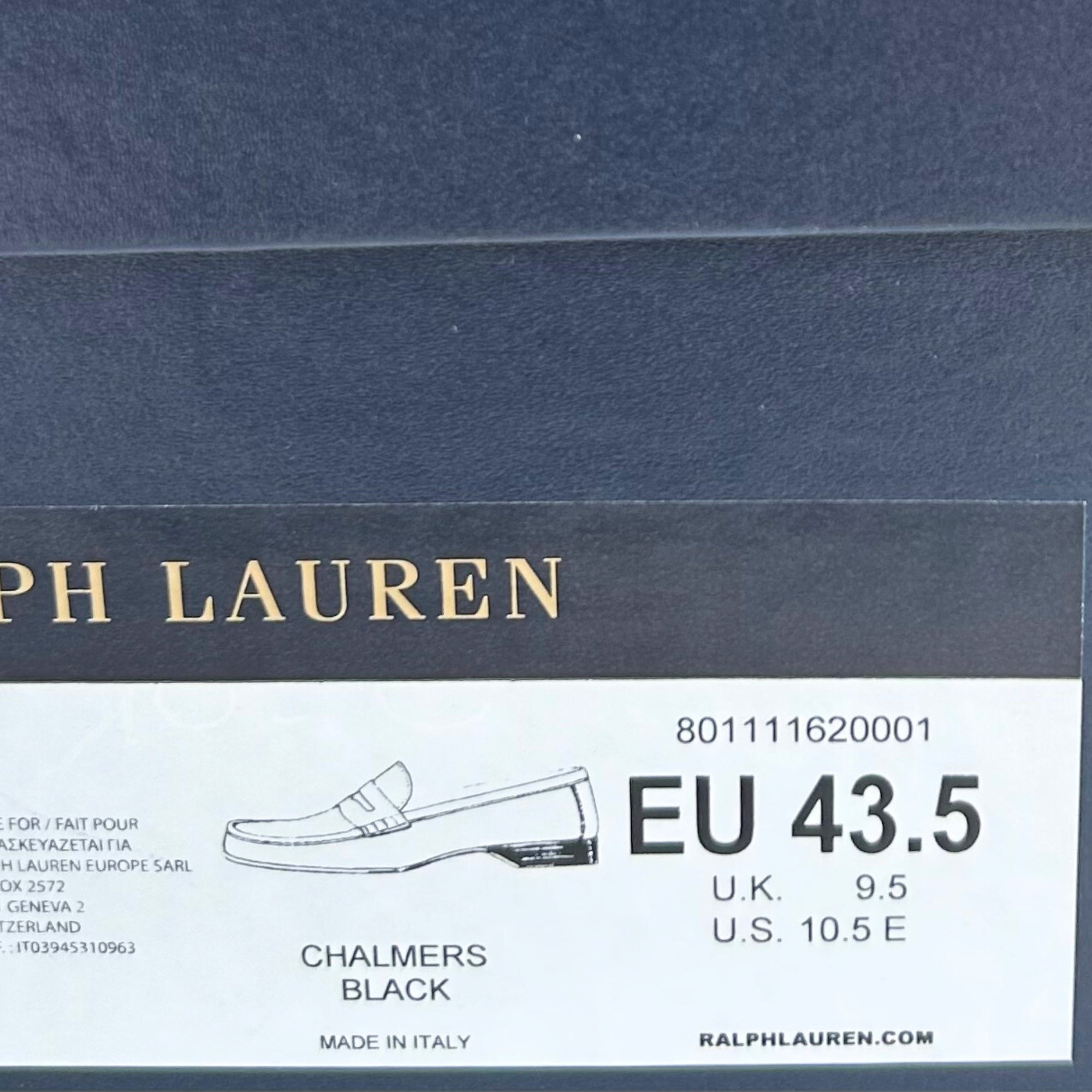 Black  Loafers made of Leather (EU 43.5)