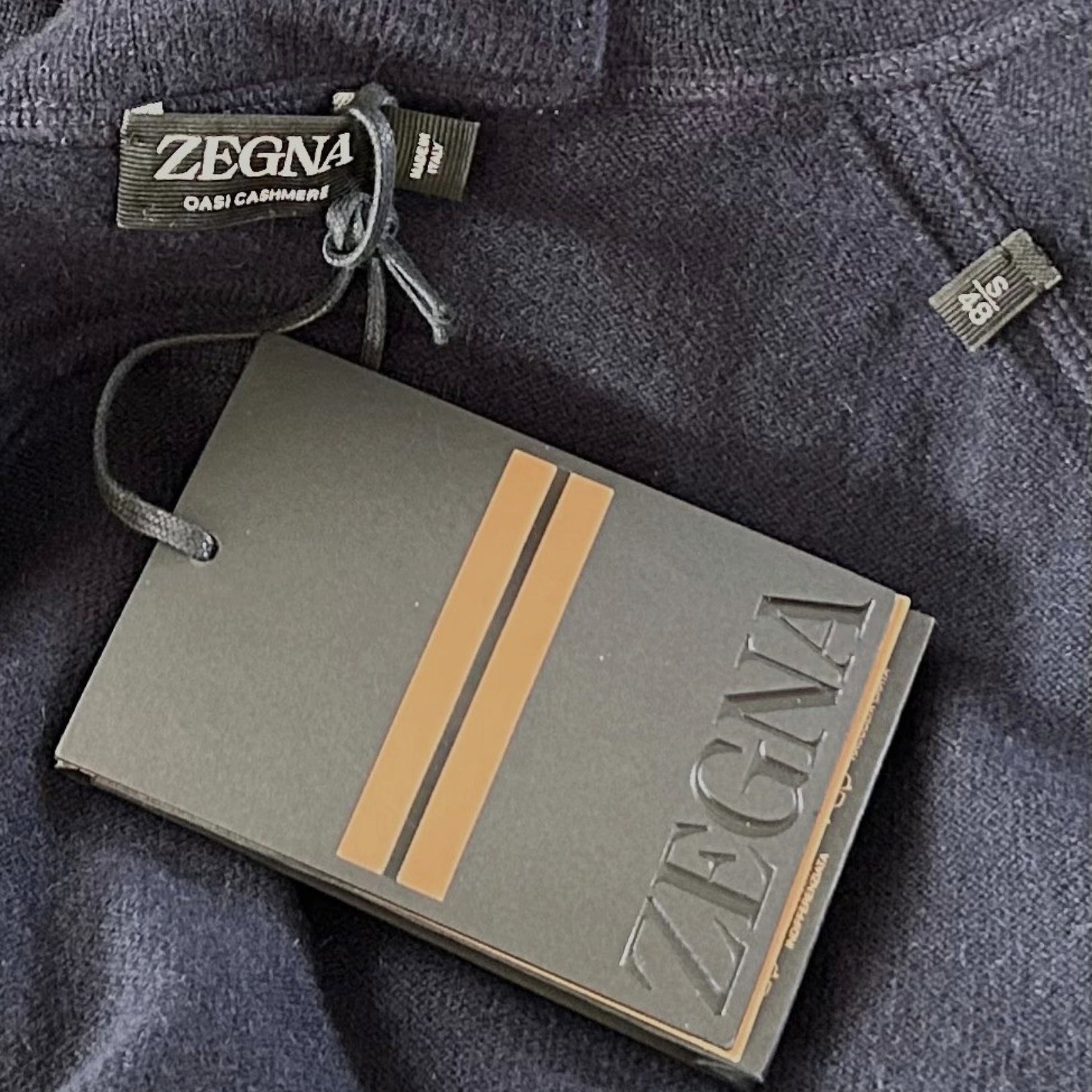 Navy Hoodie made of Cashmere (EU 48)