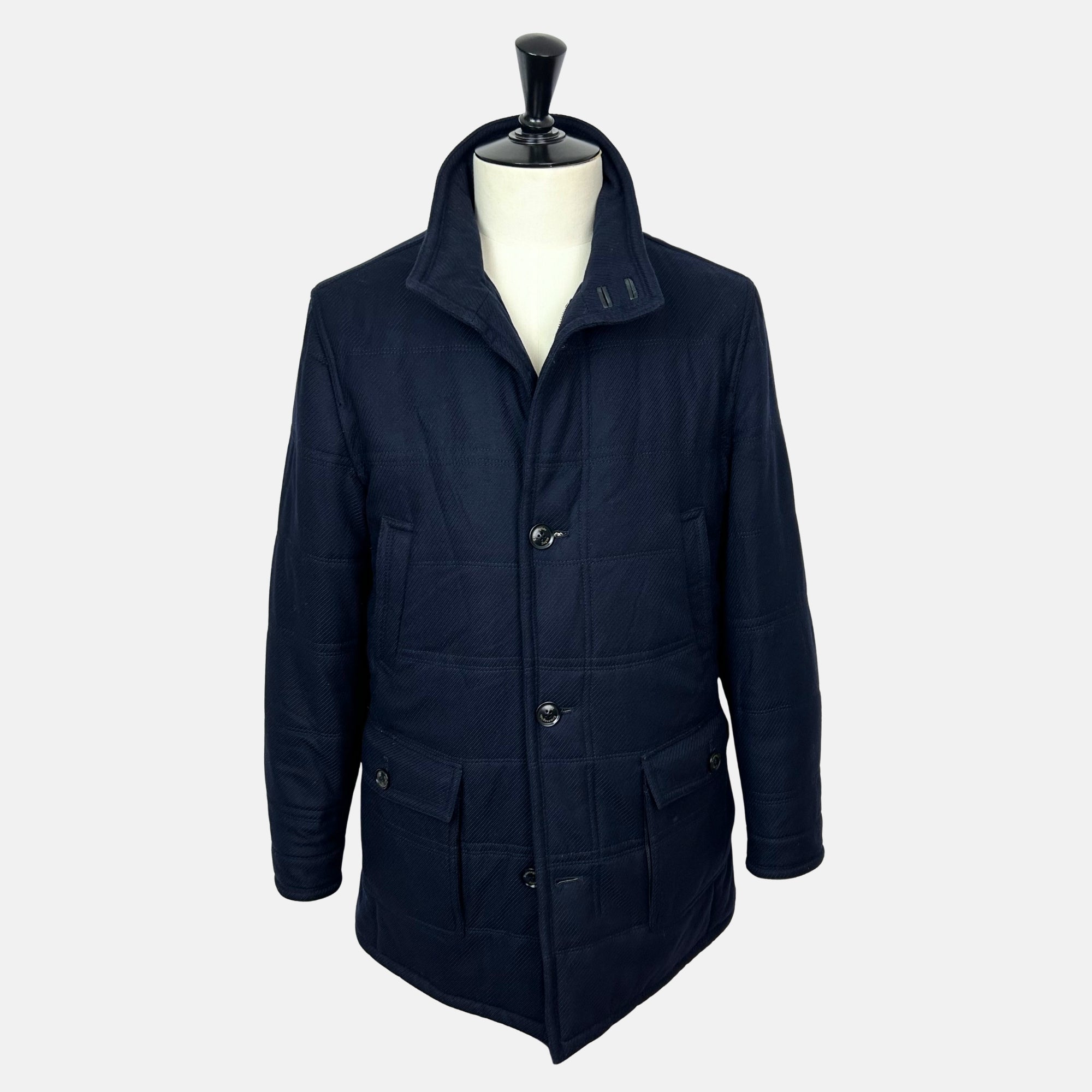 Navy  Parka made of Baby Cashmere (EU 50)