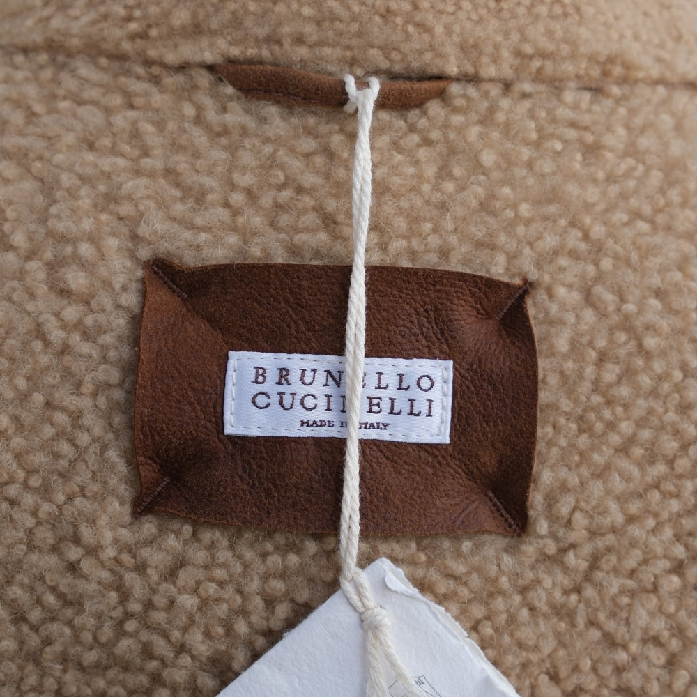 Brown Double Breasted Shearling Coat (M)