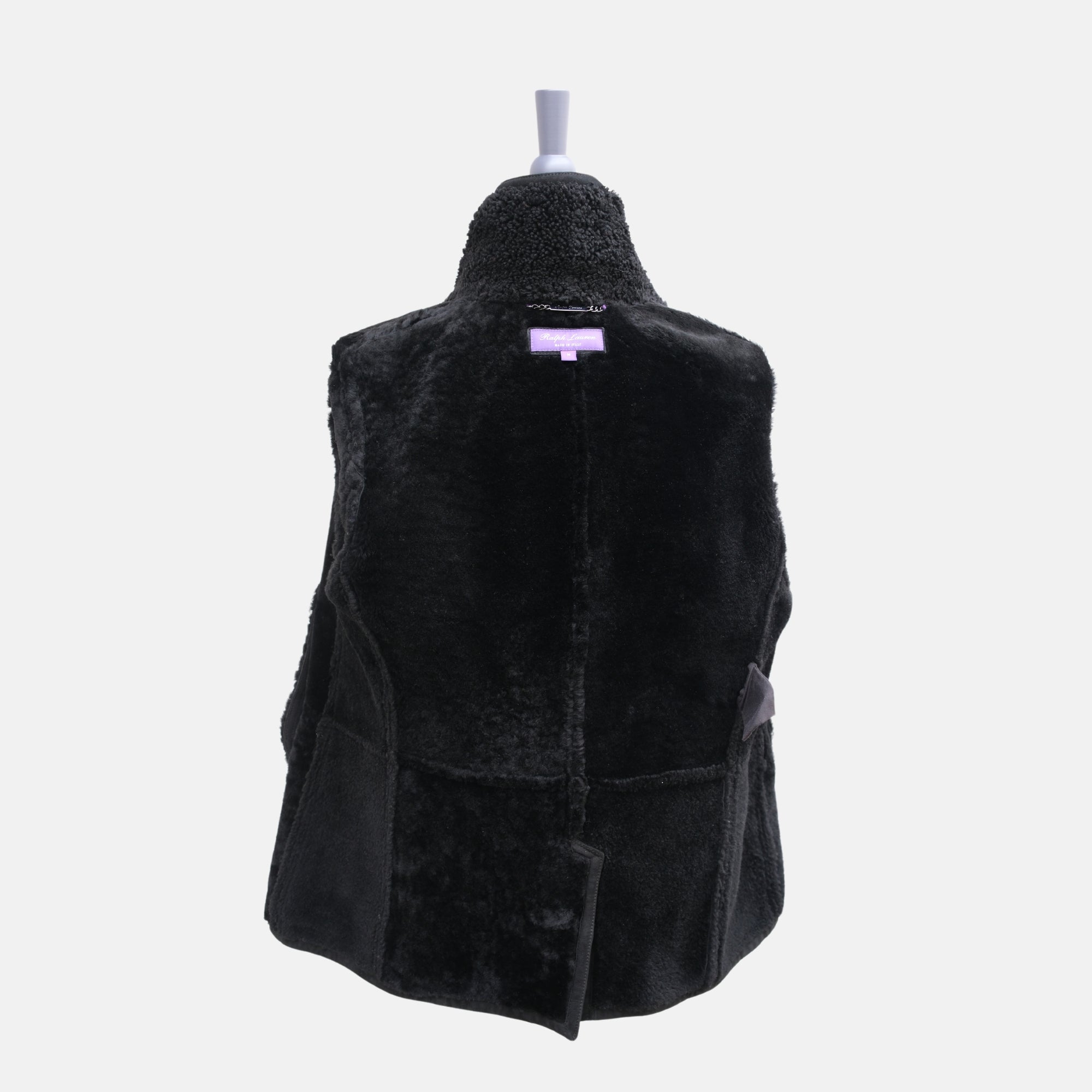 Black Shearling Coat (M)