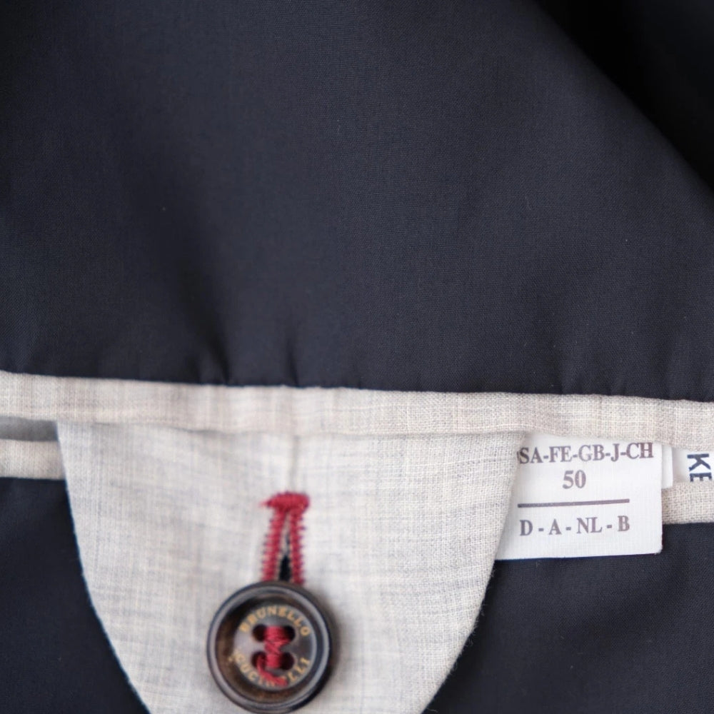 Grey/Navy Coat made of Cashmere (EU 50)