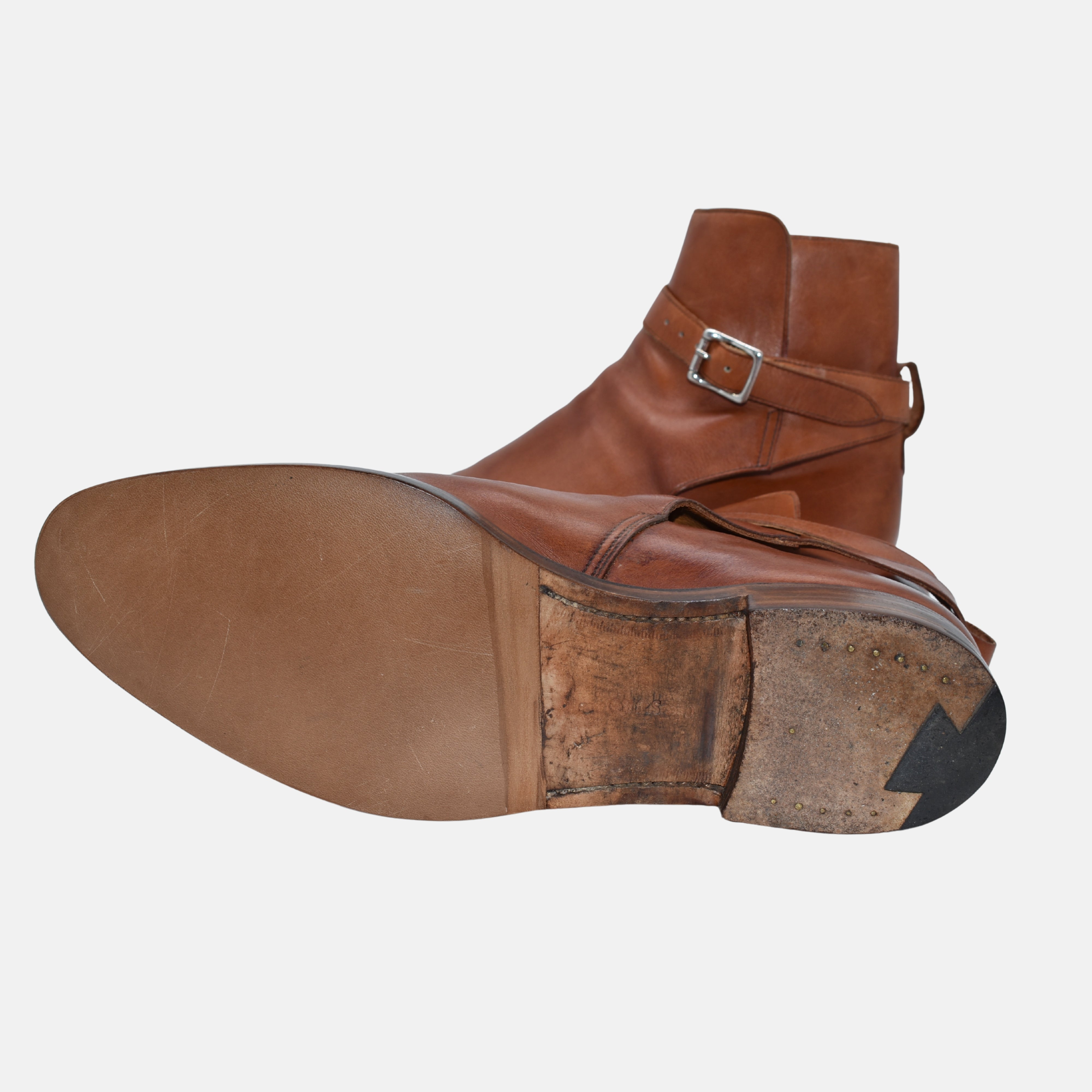 Cognac Jodhpur Boots made of Leather (EU 41.5)