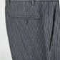 Charcoal Flannel Chalk Stripe Wool Suit (50)