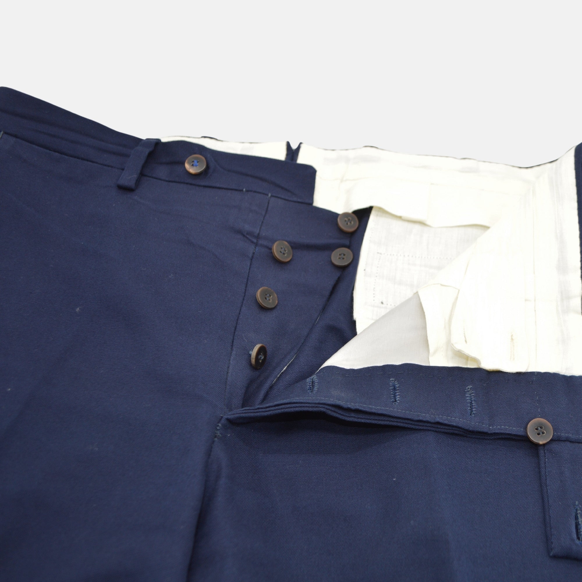 Navy Suit made of Cotton (50)