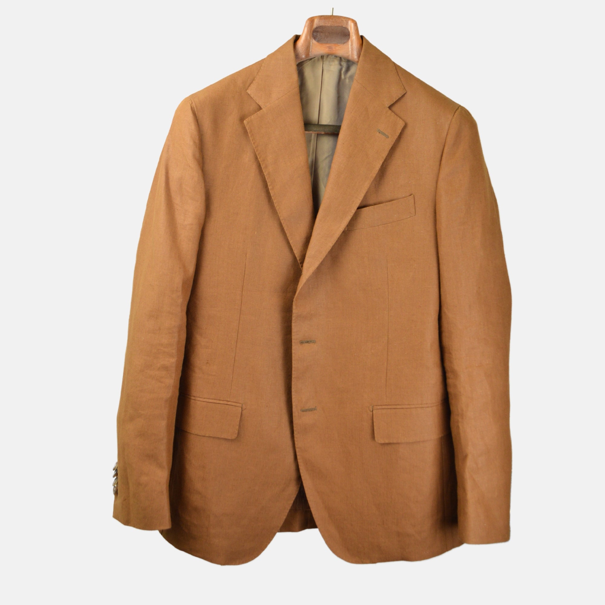 Cinnamon Suit made of Linen (EU 50)