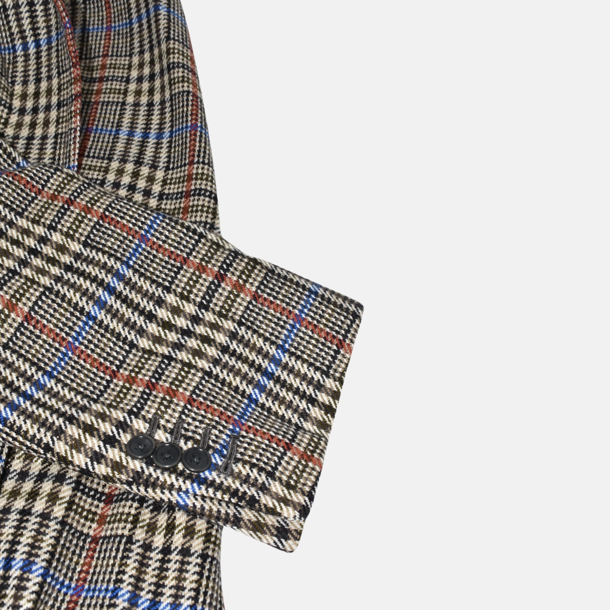 Multicoloured Checkered Blazer made of Wool (EU 52L)