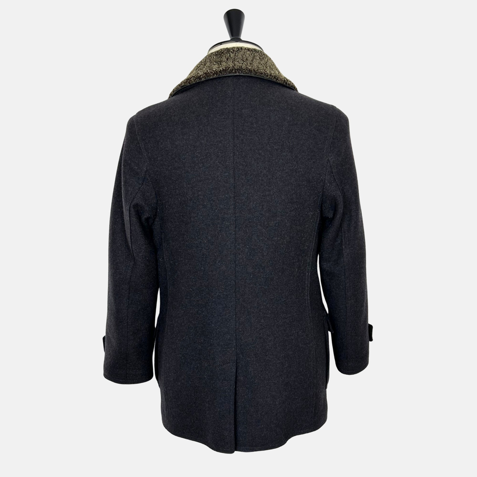 Anthracite Peacoat made of Cashmere (EU 52)