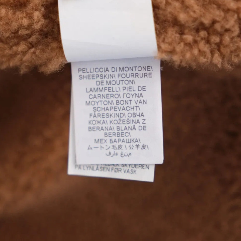 Beige Field Shearling Jacket (S)