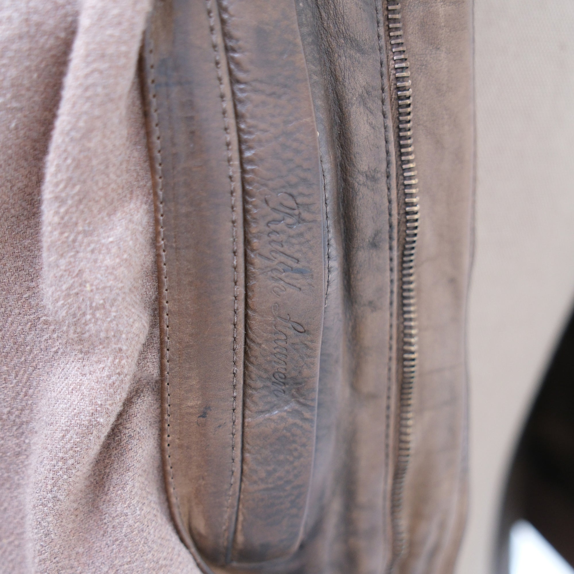 Brown Leather Jacket (M/XL)