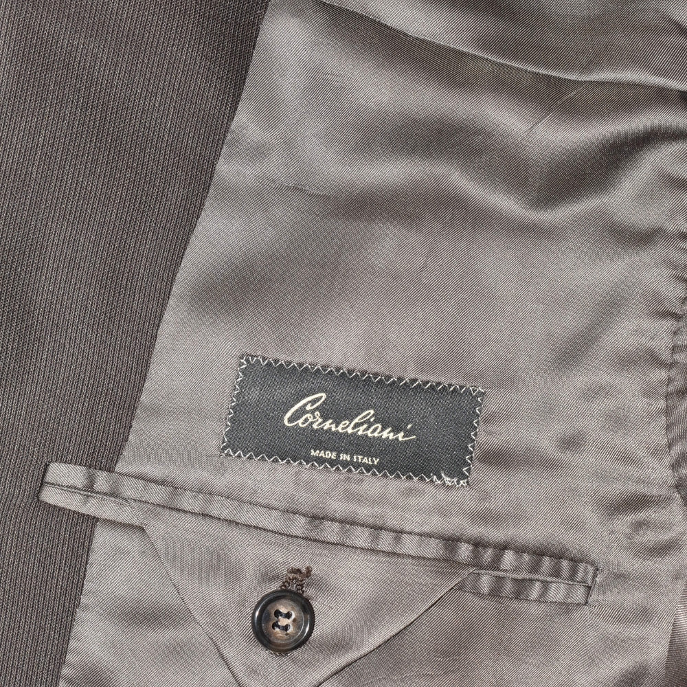 Brown Striped Suit made of Virgin Wool (EU 50)