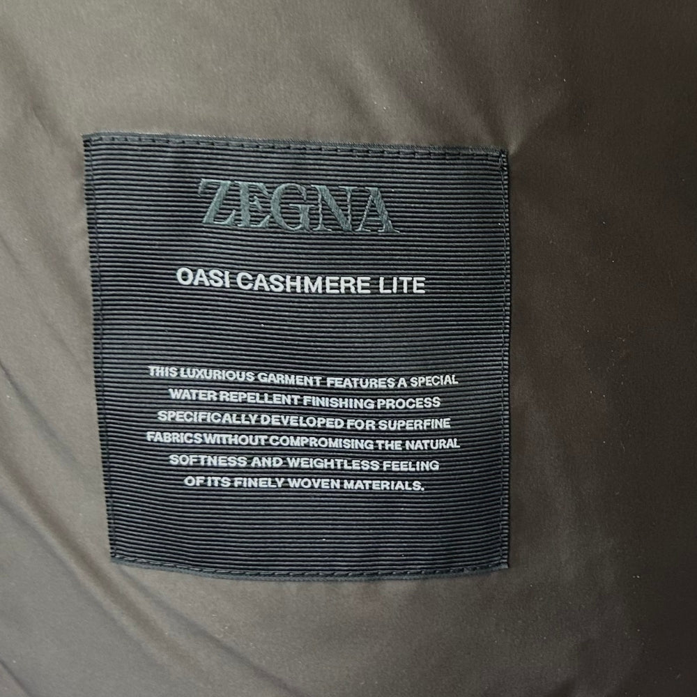 Greige Down Quilted Cashmere Jacket (EU 48)