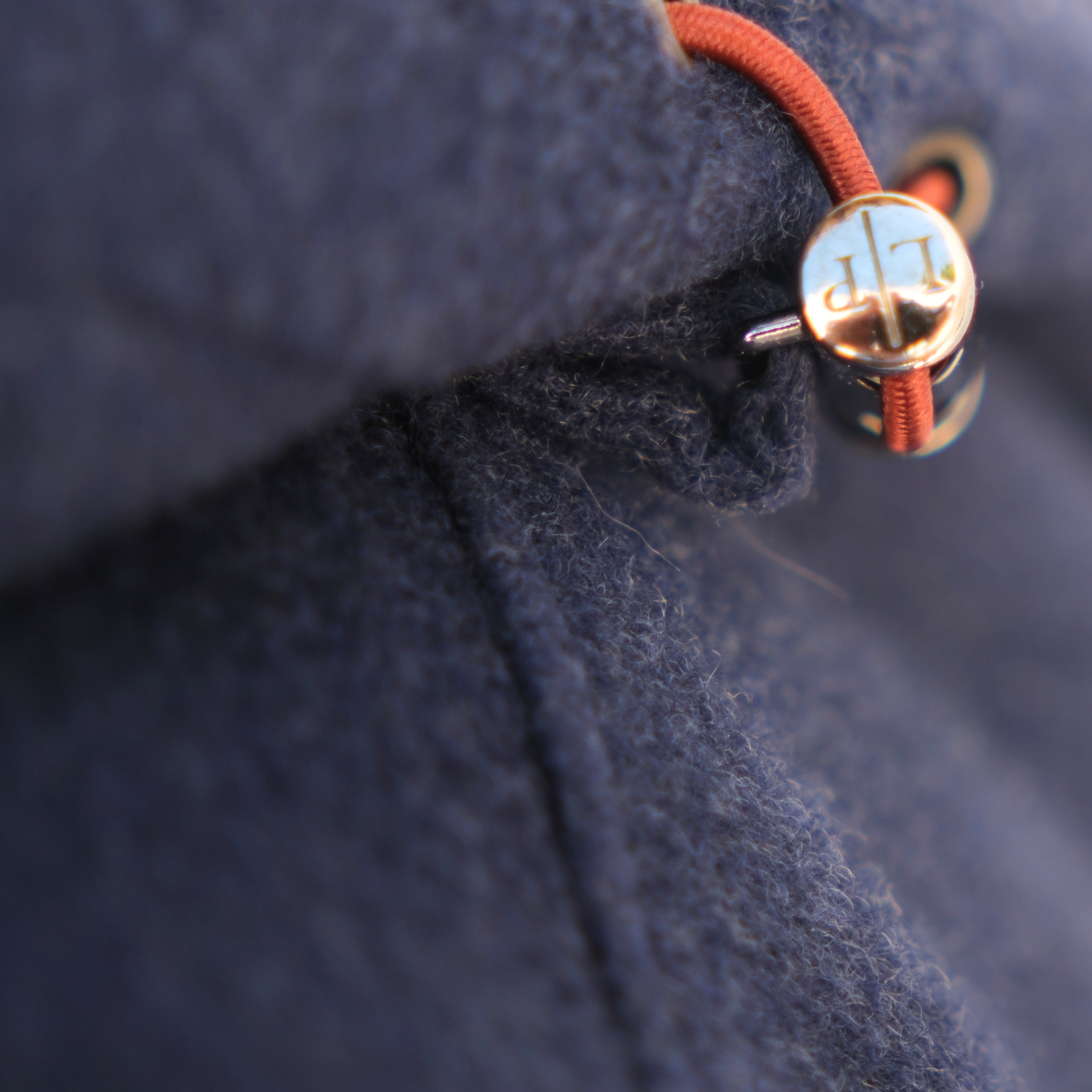 Blue Storm System Parka made of Cashmere/Polyamide/Elastane with Suede Details (S)