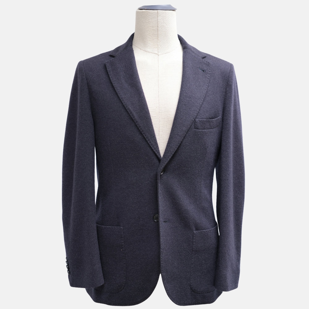 Navy Blue Sweater Cashmere Blazer (EU 48)