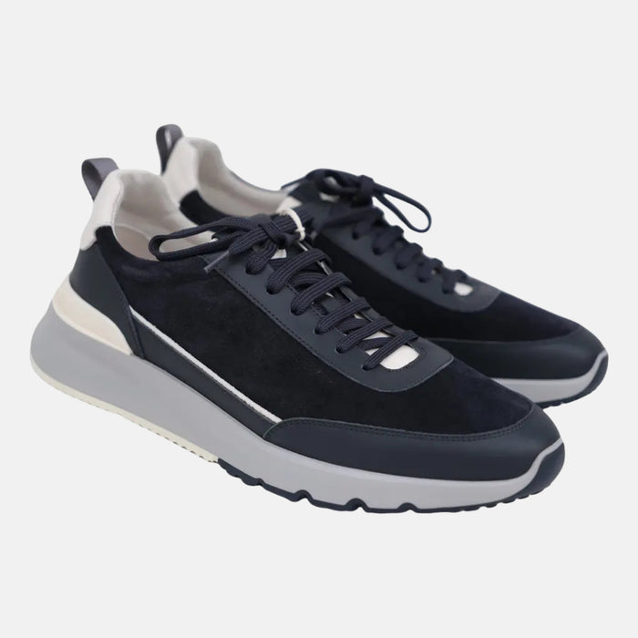 Navy Sneakers made of Suede/Leather (EU 41/EU 44)