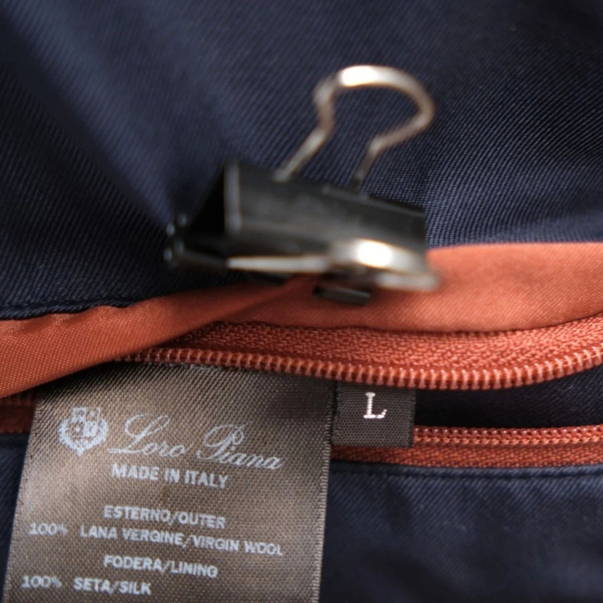 Loro Piana Gift of Kings Car Coat Navy (L)