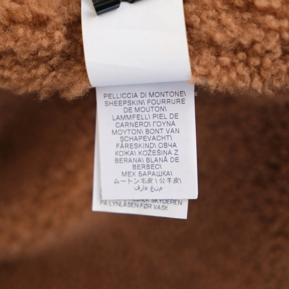 Beige Jacket made of Sheepskin (S)