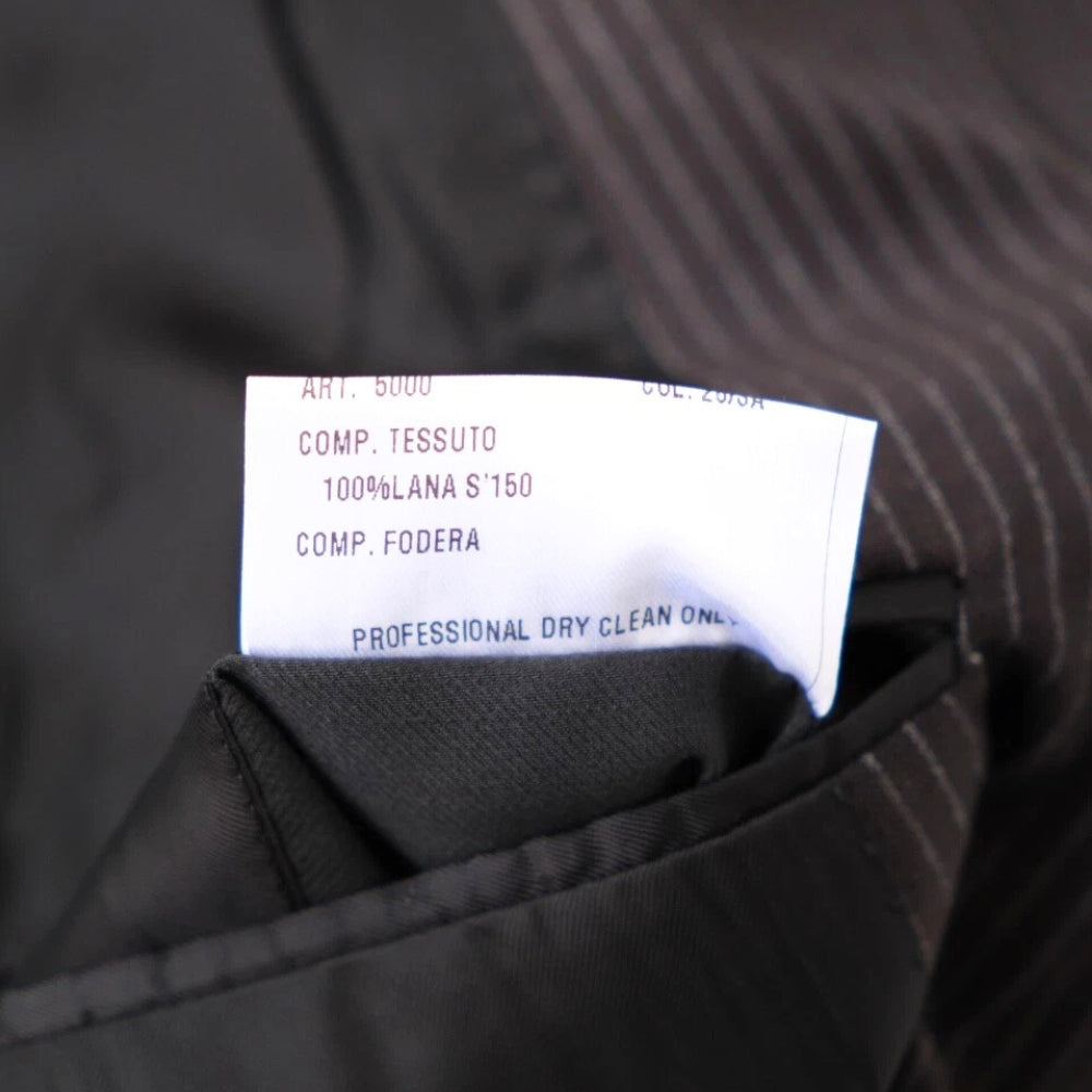 Charcoal Pinstriped Suit made of Wool (EU 48)