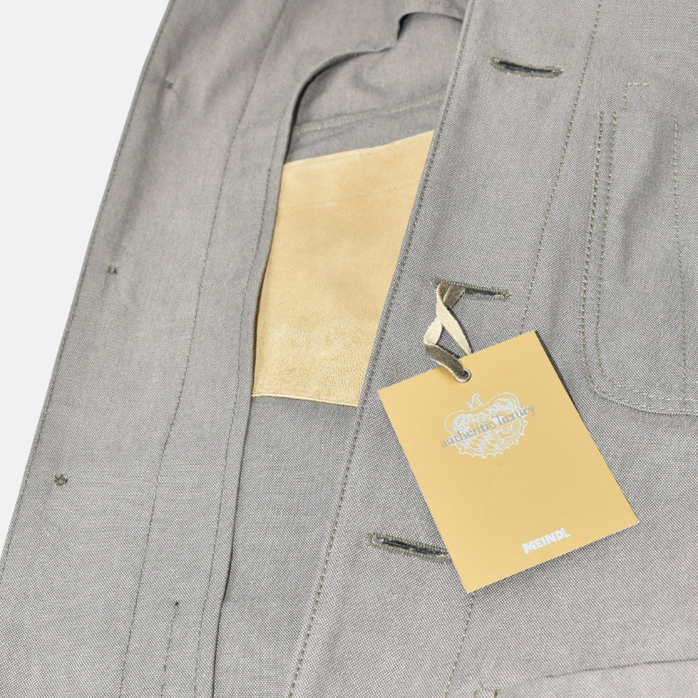 Brown Jacket made of Cotton/Viscose with Suede Details (EU 44)