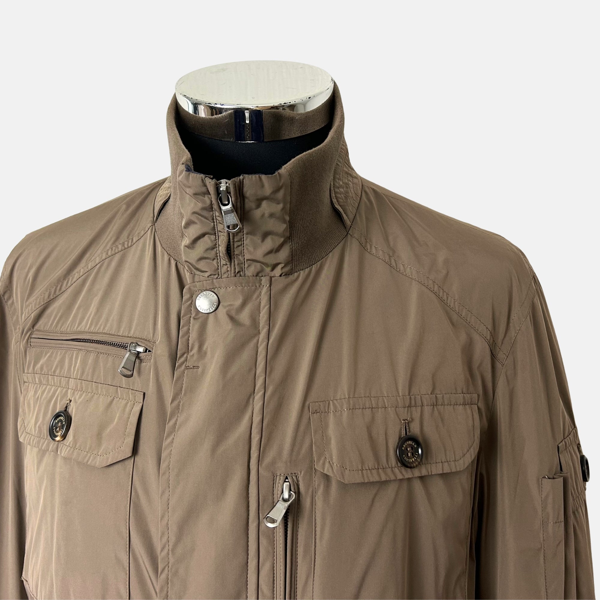 Taupe Jacket made of Polyester/Nylon (S/M)