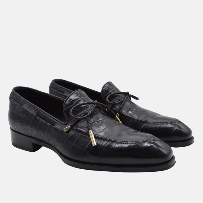Dunkelblauer Loafer aus Leder (EU 39)
