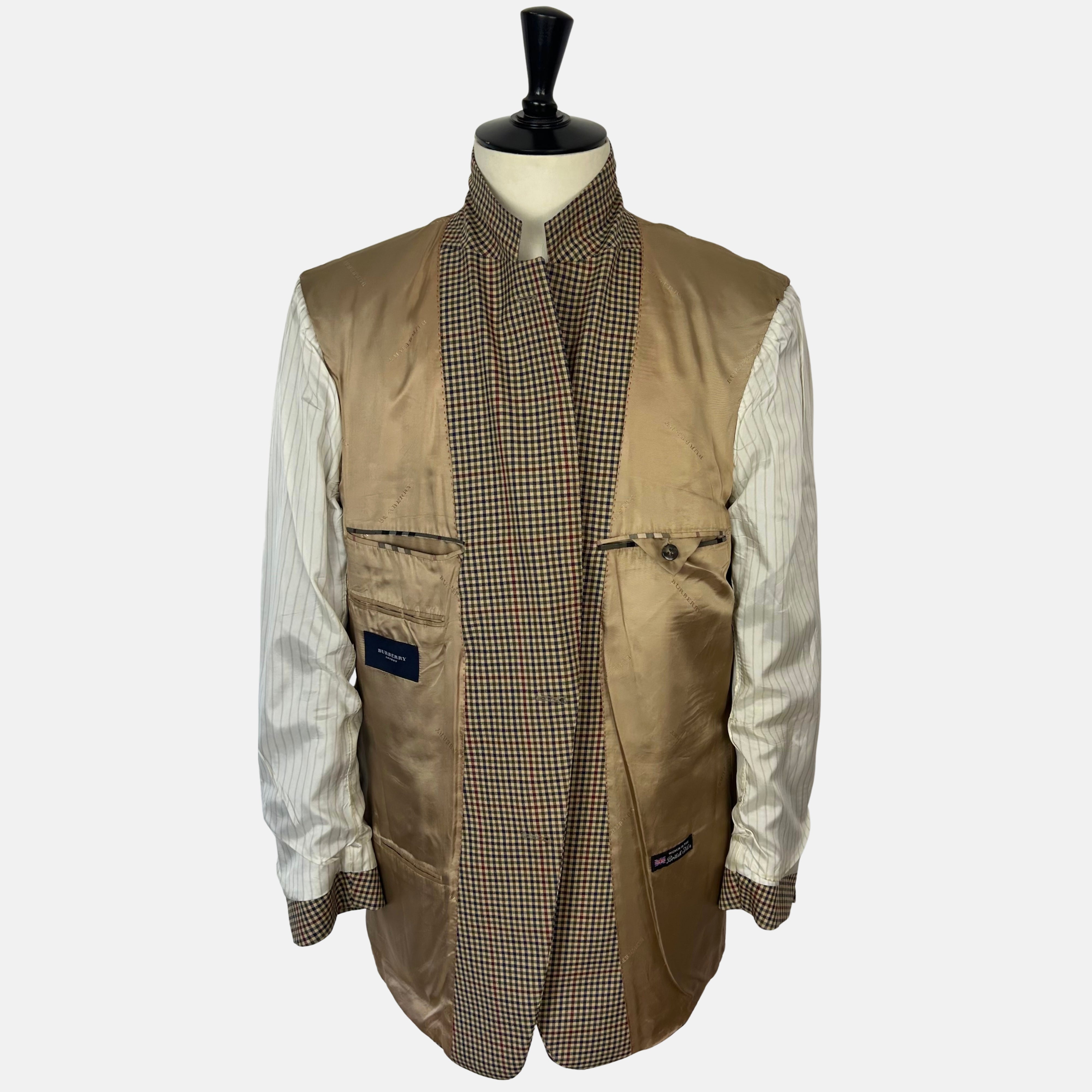 Multicoloured Checkered Blazer made of Virgin Wool (EU 56)