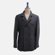 Grey Patterned Wool Coat (EU 50)