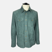 Green/Mint Suede Overshirt (L)