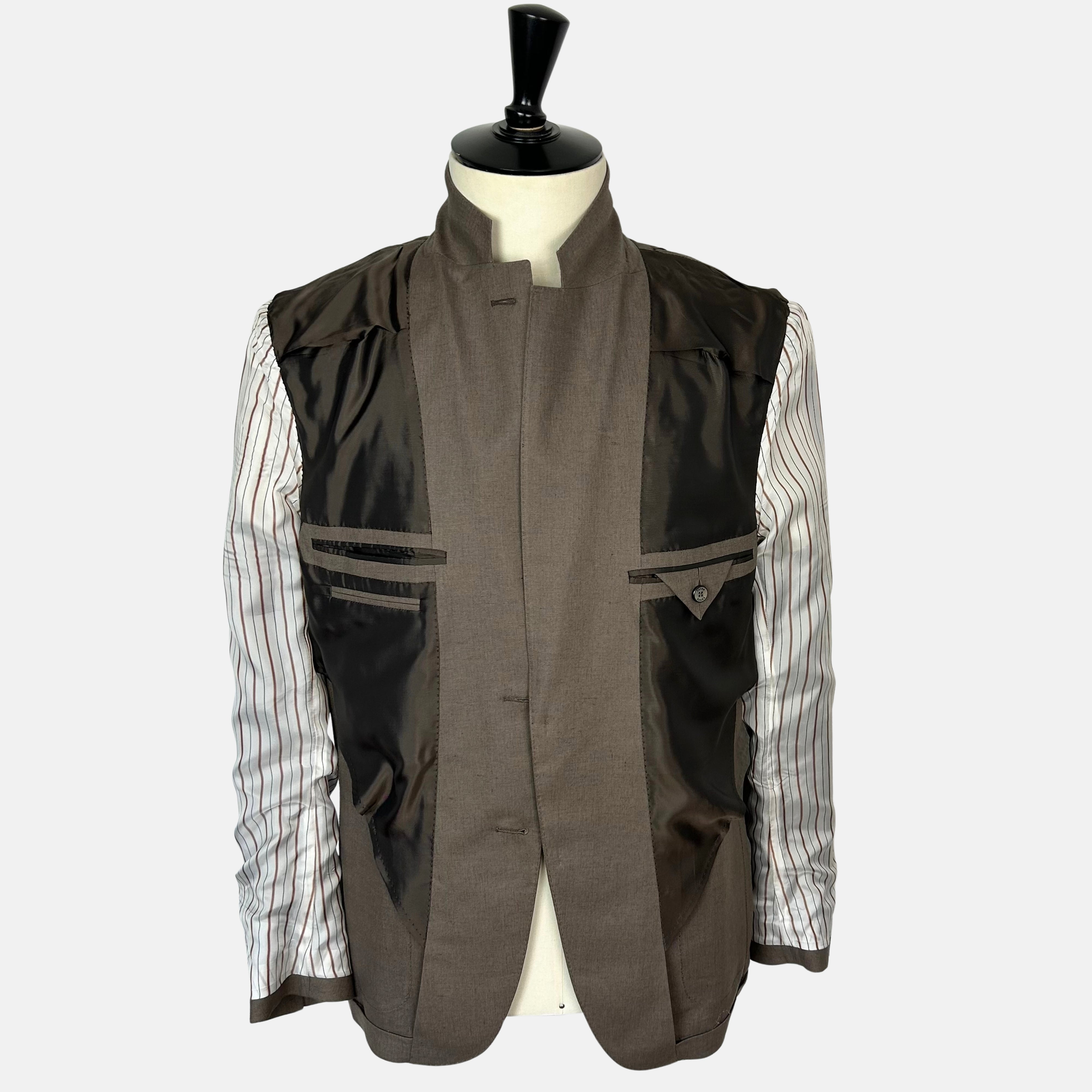 Taupe Blazer made of Linen (EU 50)