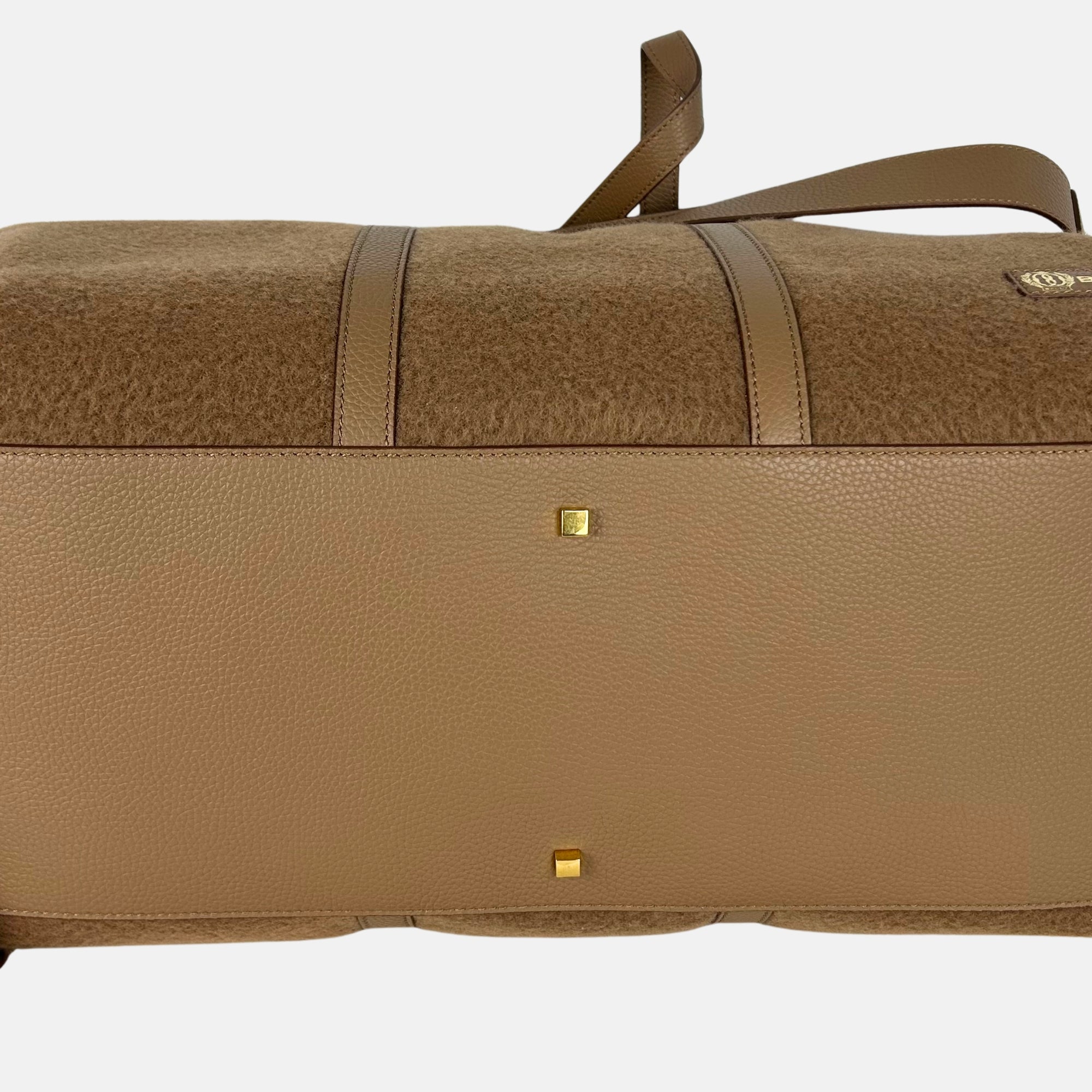 Camel Weekender made of Cashmere/Wool/Leather (OS)