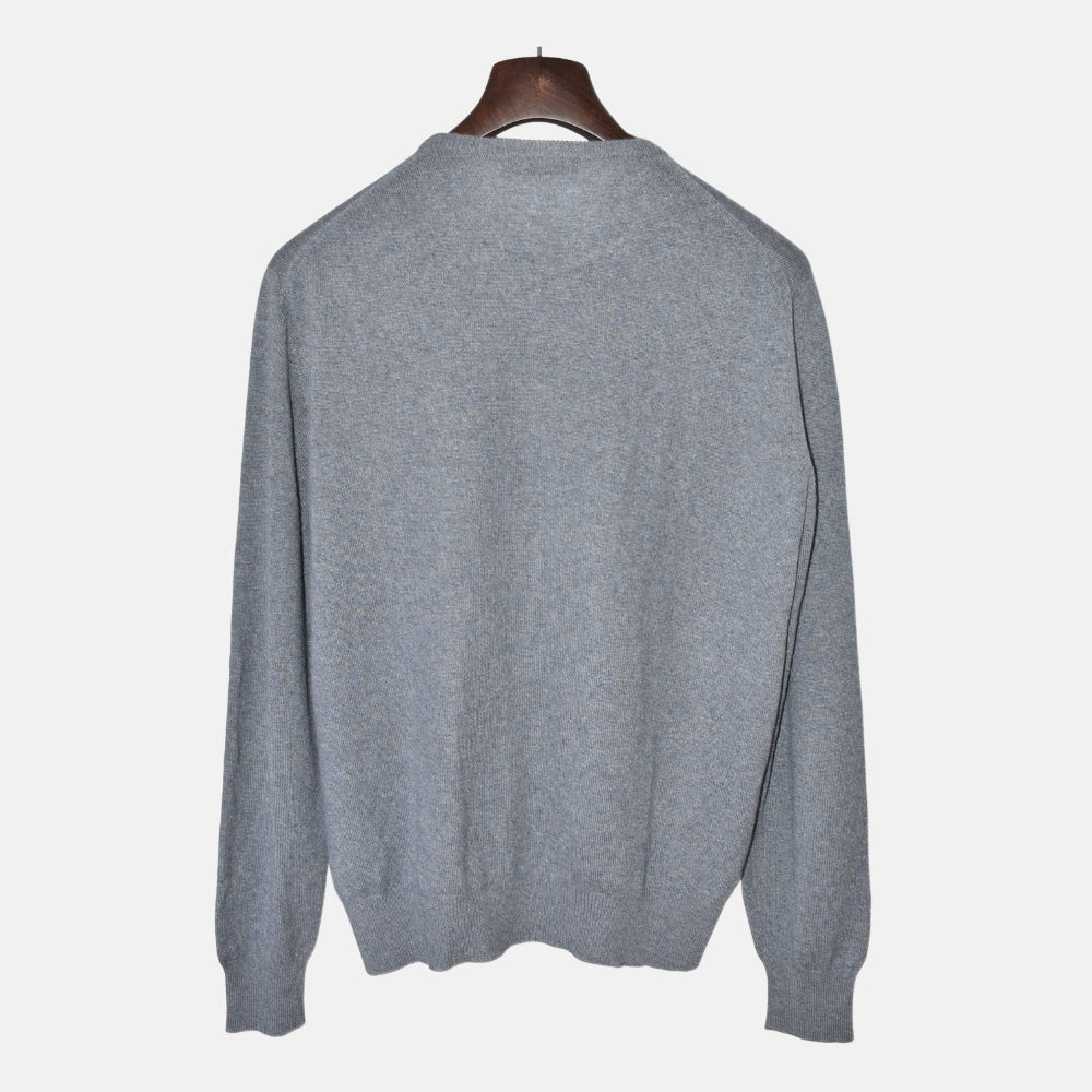 Blue Melange Baby Cashmere Sweater (EU 50)