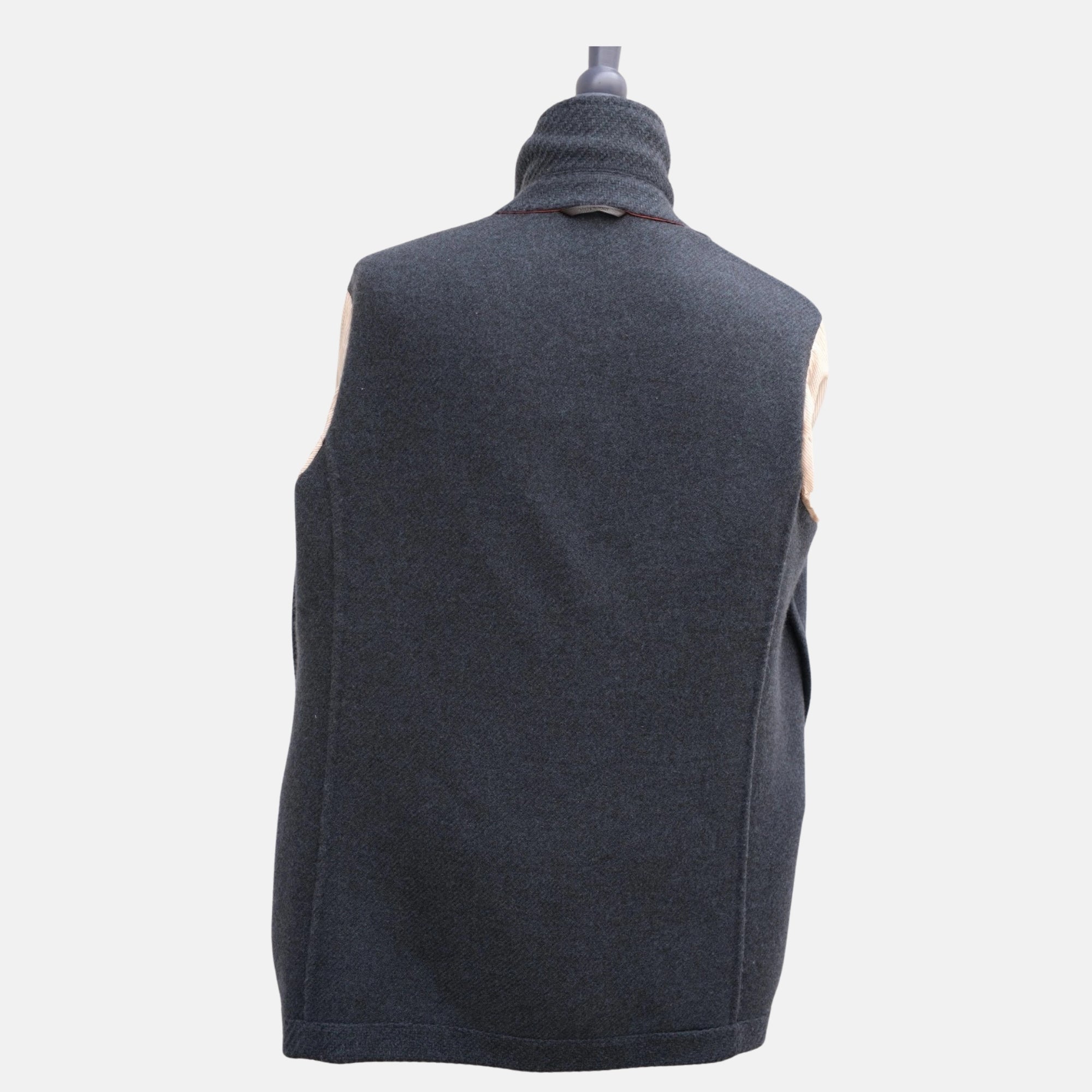 Blue Melange Coat made of Baby Cashmere (XXL)
