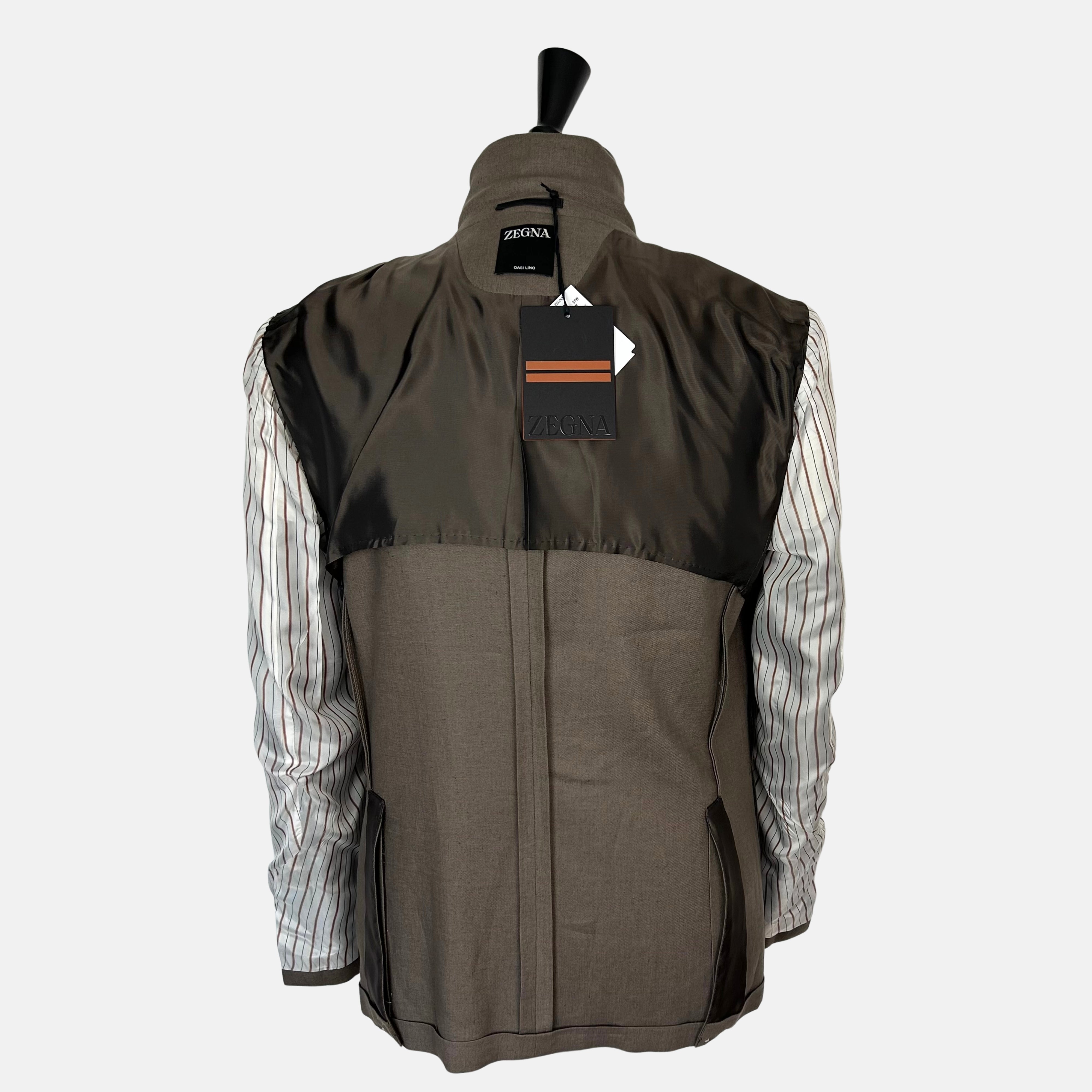 Taupe Blazer made of Linen (EU 50)