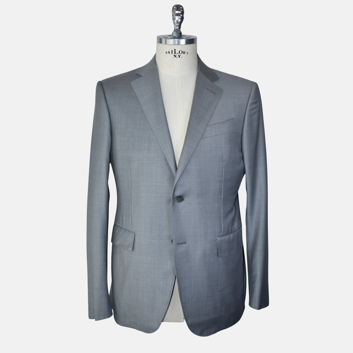 Light Gray Suit made of Wool (EU 48)