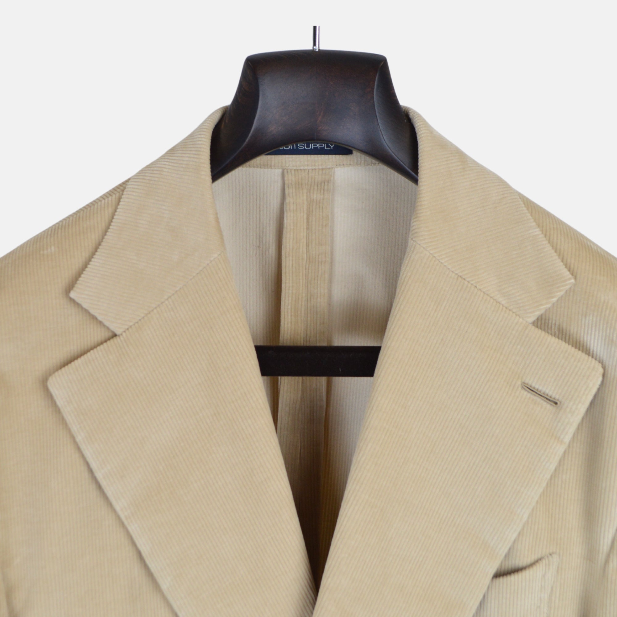 Beige Corduroy Suit made of Cotton (EU 56)