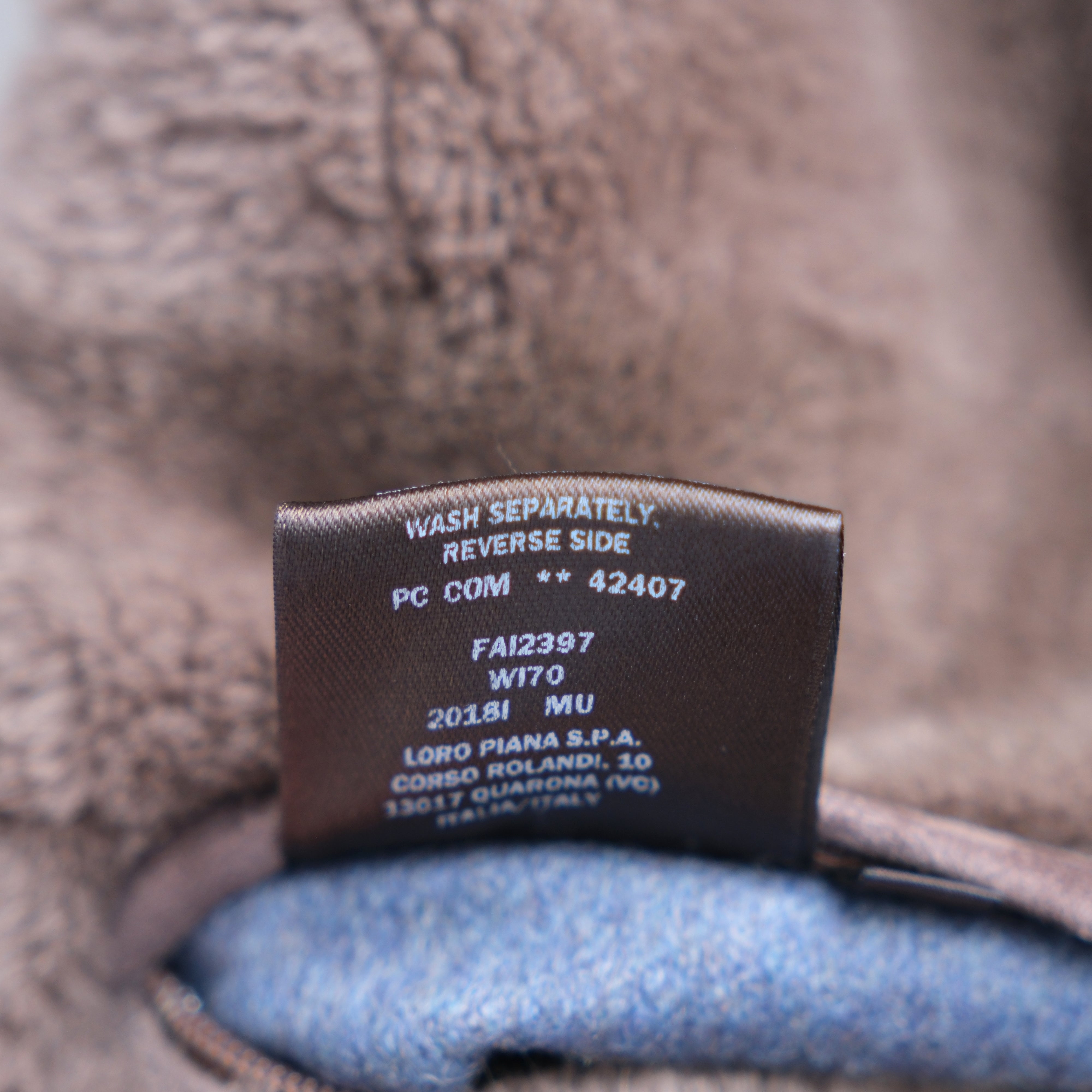 Blue Vicuna/Baby Cashmere Mink Lined Jacket with Detachable Hood (M)