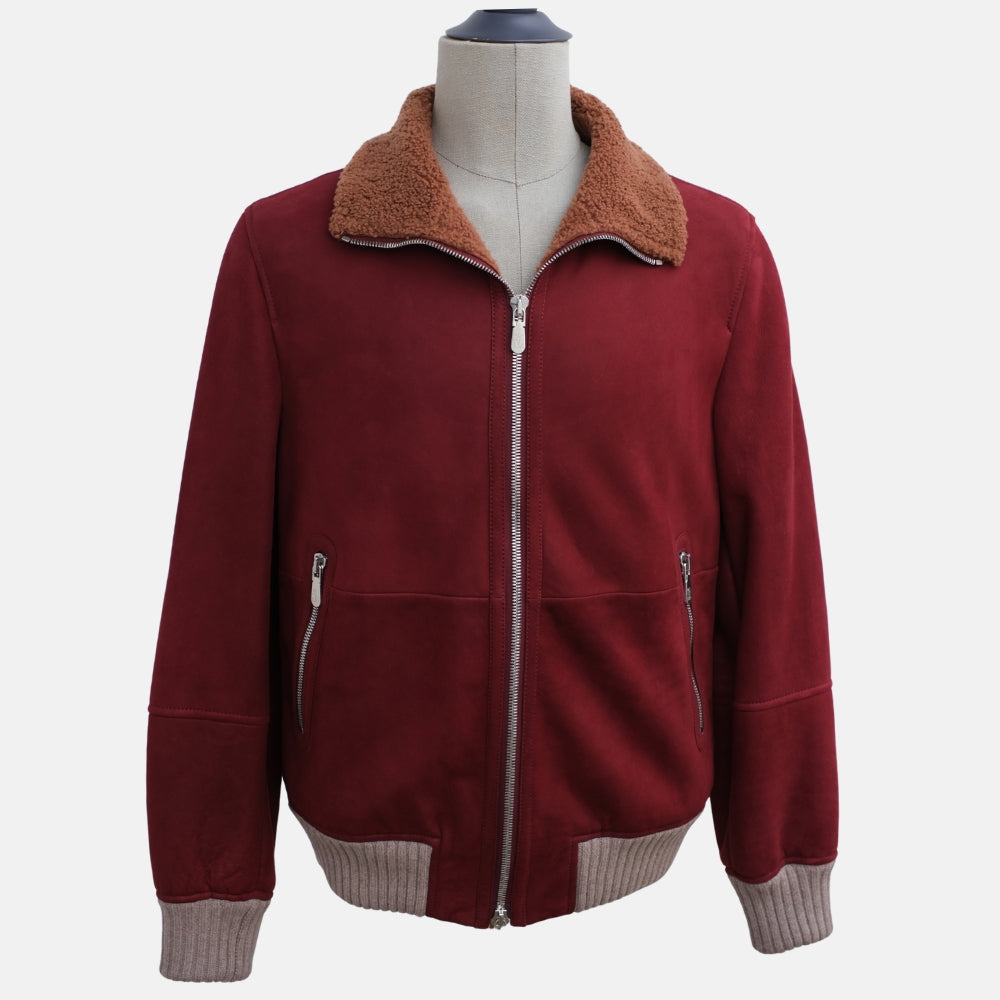 Red Shearling Jacket (M)