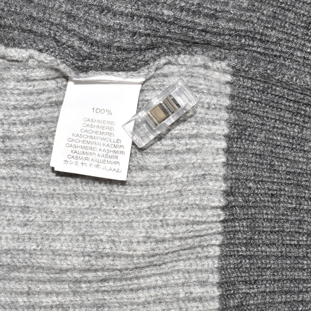 Grey/Navy Cashmere Zipper-Jacket (EU 48)