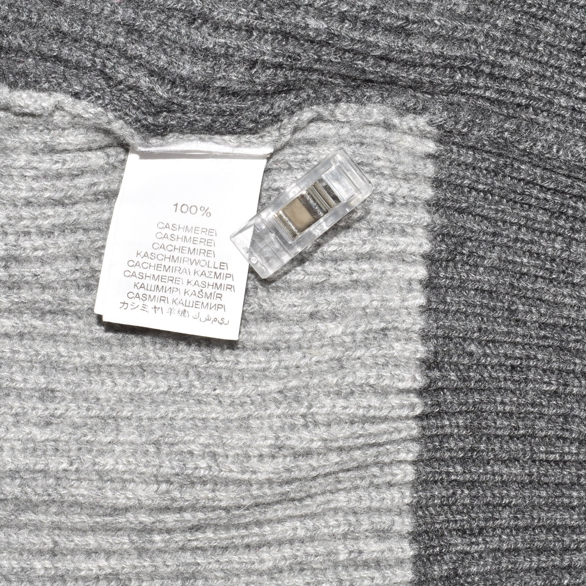 Grey/Navy Cashmere Zipper-Jacket (EU 48)