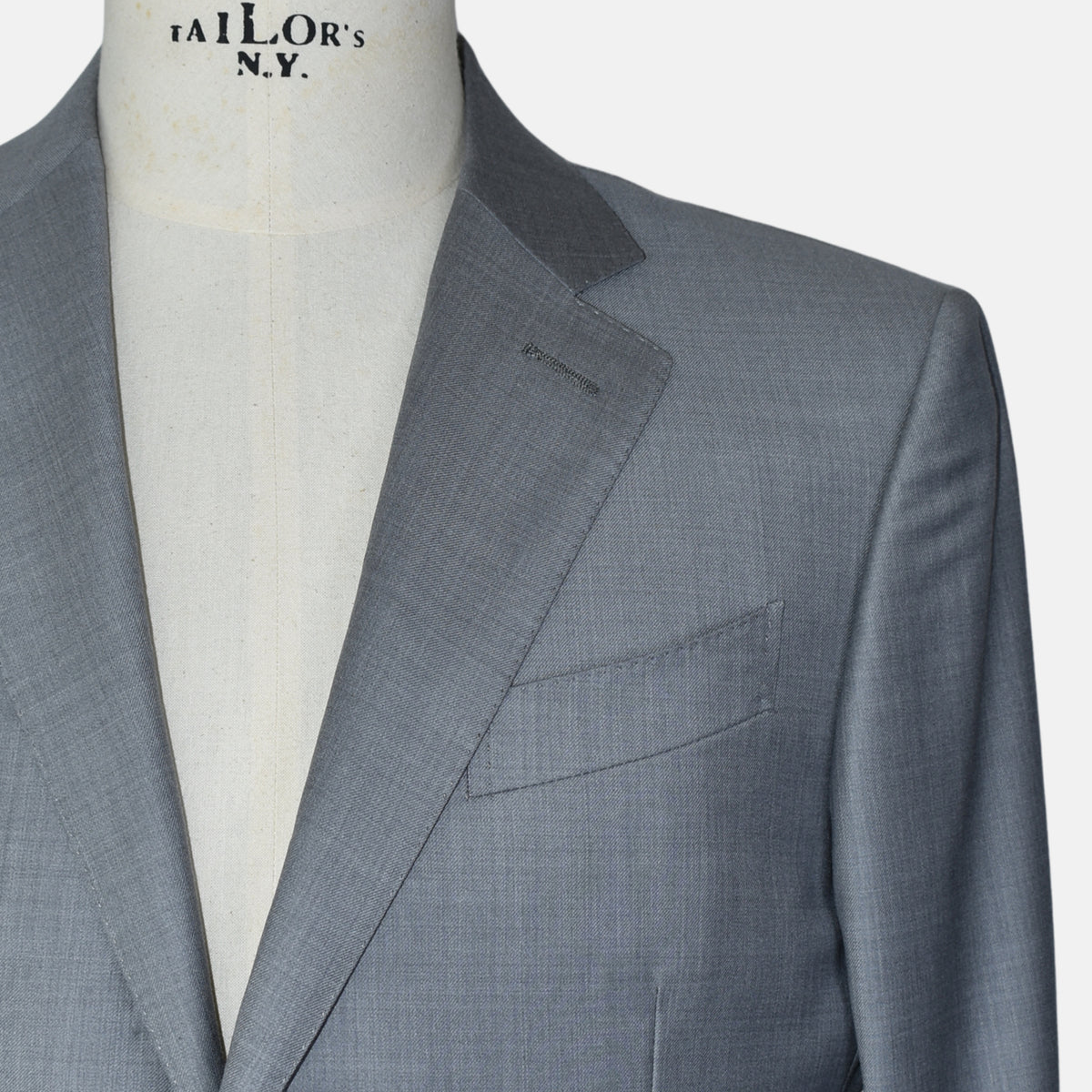 Light Gray Suit made of Wool (EU 48)