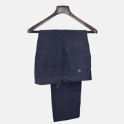 Navy Fine Corduroy Trousers made of Cotton (EU 46)