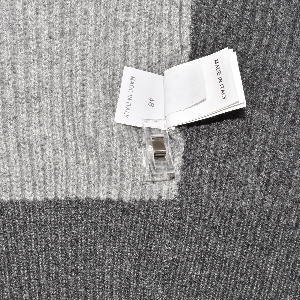 Grey/Navy Cashmere Zipper-Jacket (EU 48)