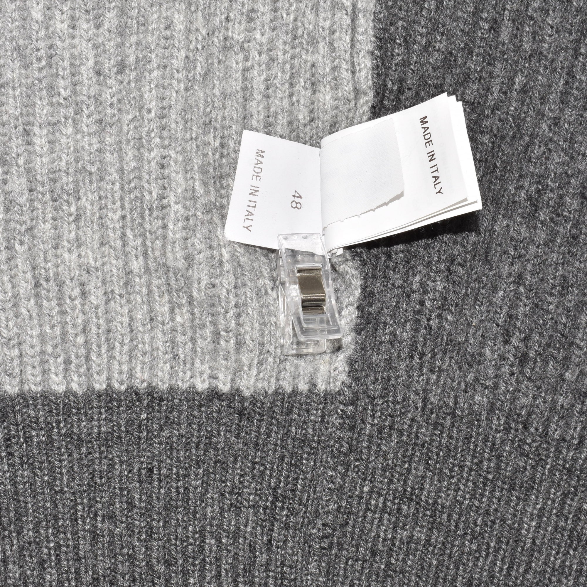 Grey/Navy Cashmere Zipper-Jacket (EU 48)