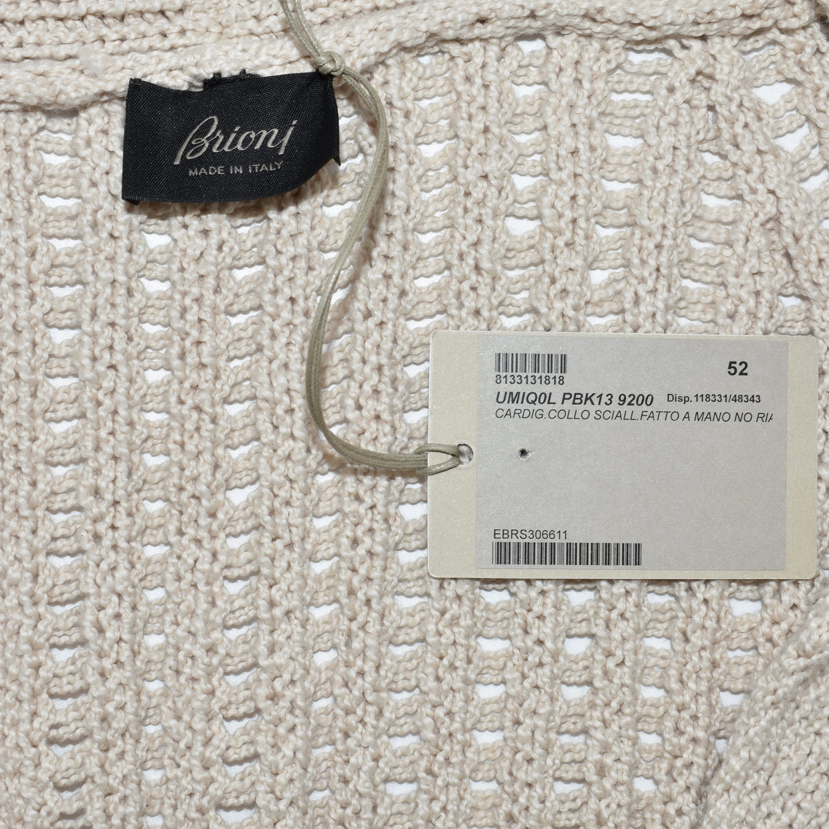 Ecru Cardigan made of Cotton/Wool (EU 50, EU 52)