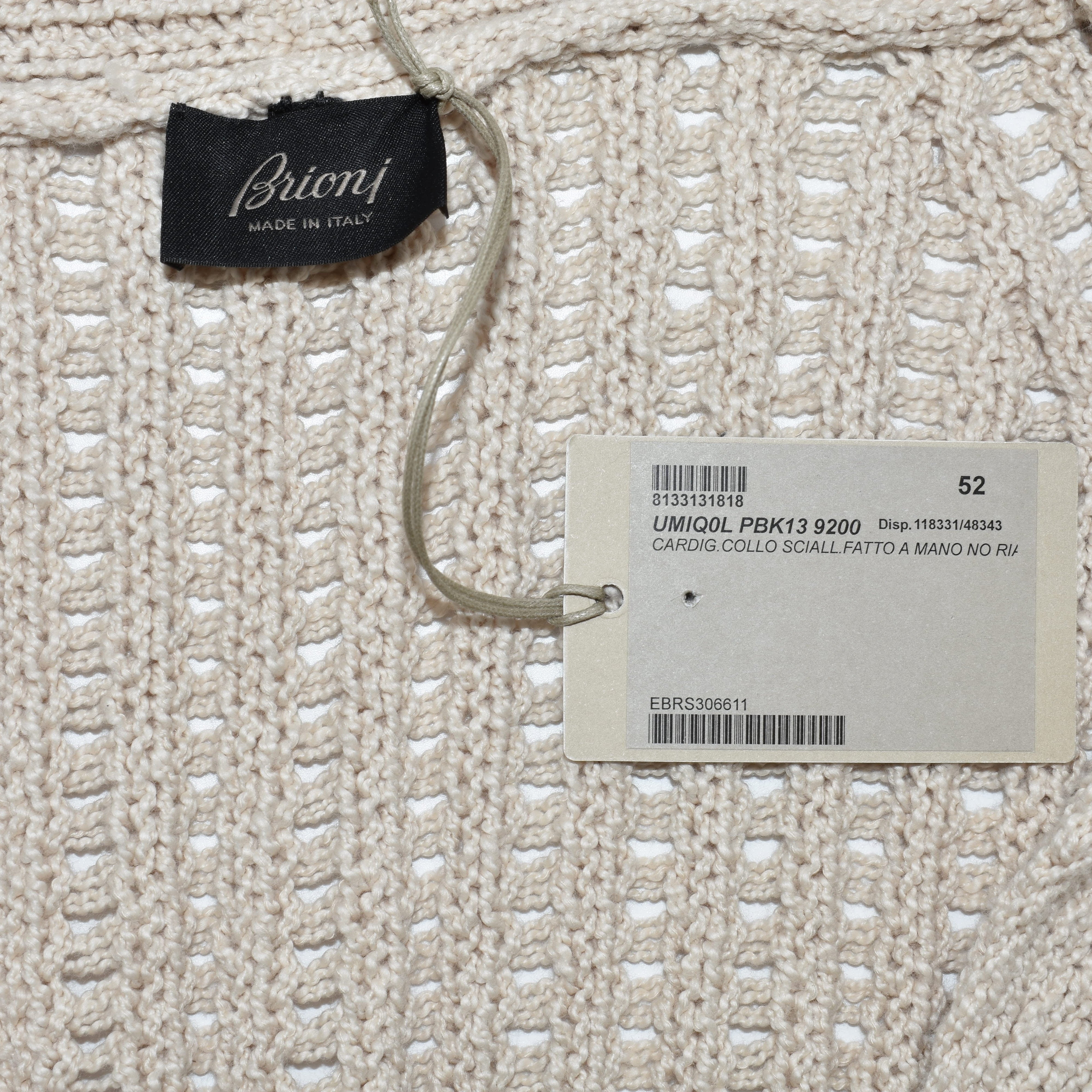 Ecru Cardigan made of Cotton/Wool (EU 50, EU 52)