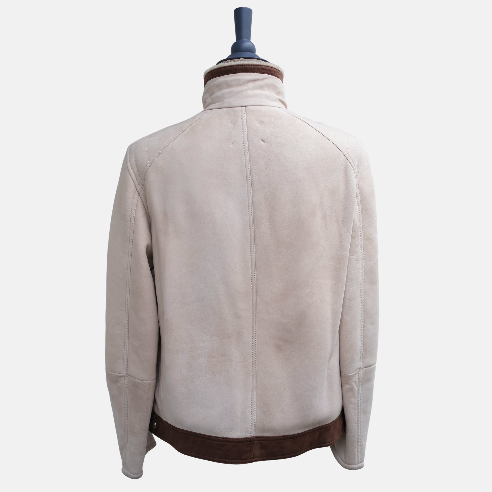 Light Beige Shearling Jacket