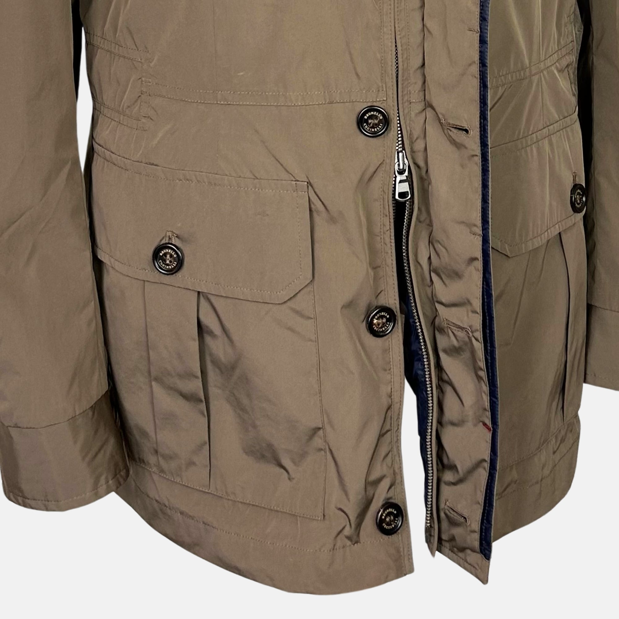Taupe Jacket made of Polyester/Nylon (S/M)