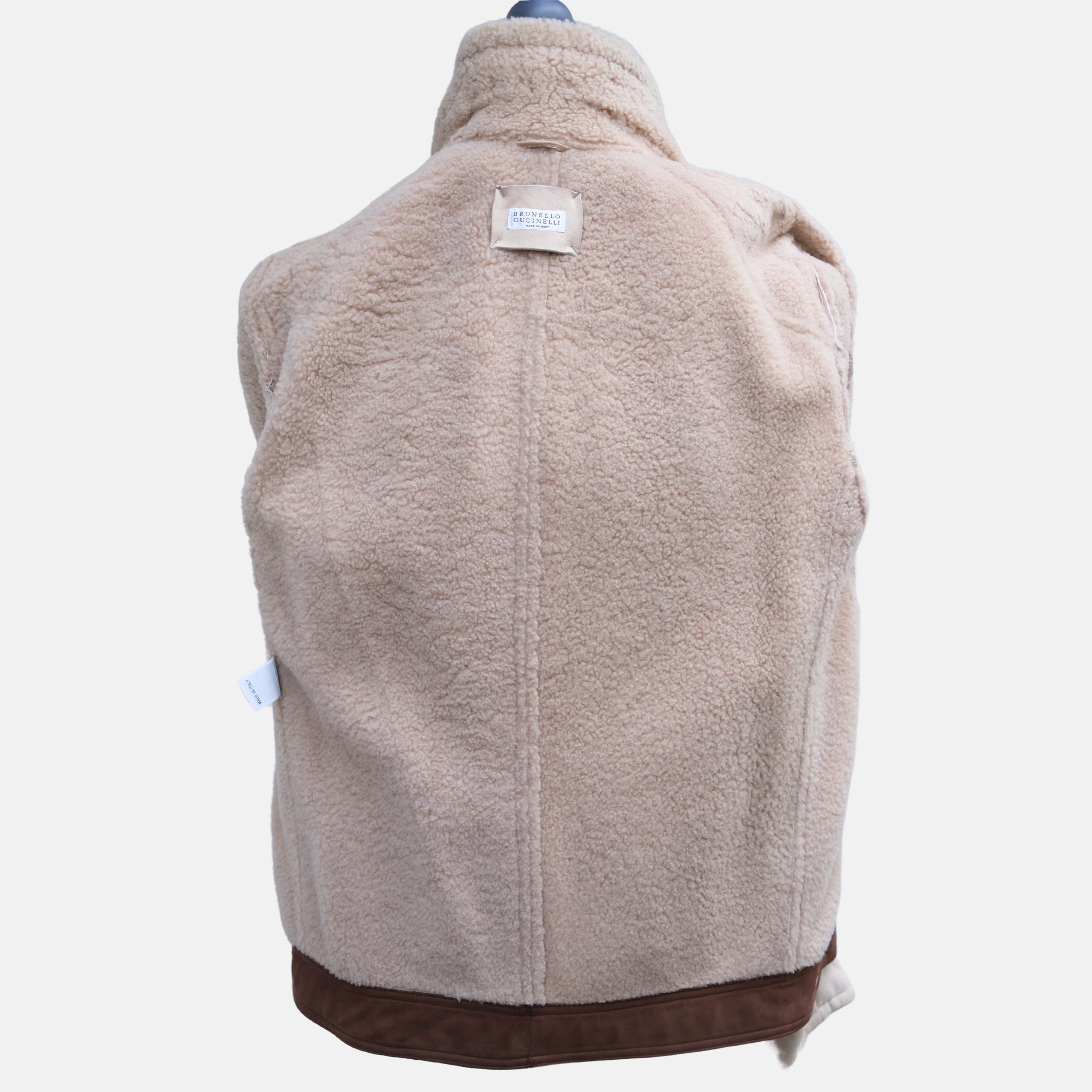 Light Beige Shearling Jacket