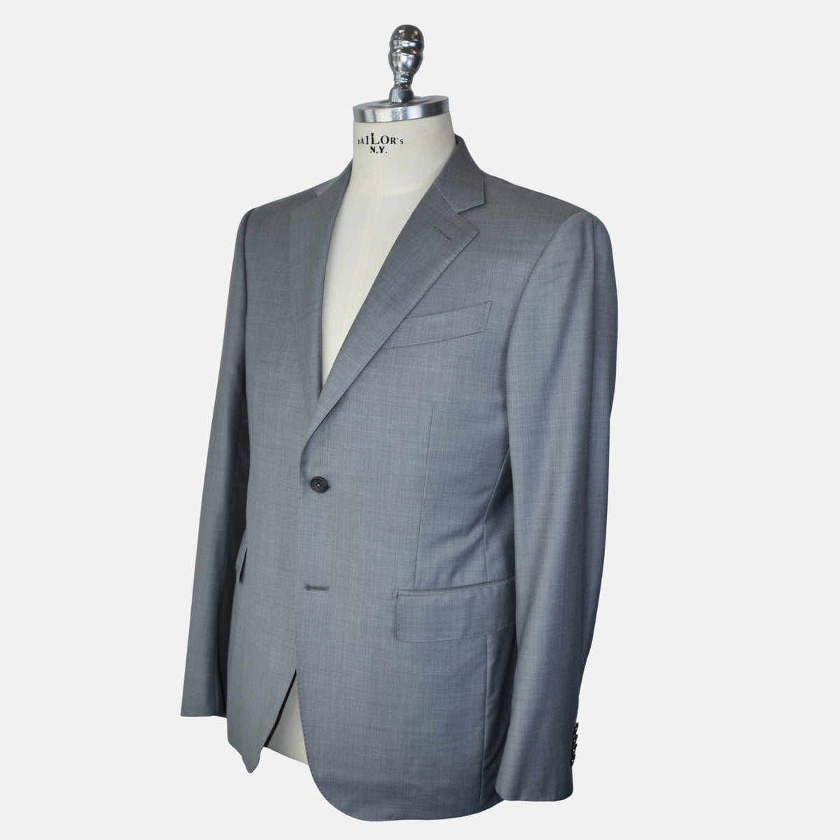 Light Gray Suit made of Wool (EU 48)
